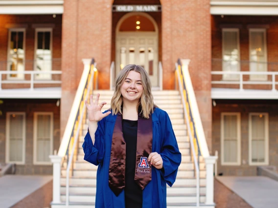 Grad Old Main stairs