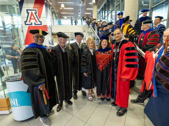 President Garimella and 2025 Honorary Degree Recipients