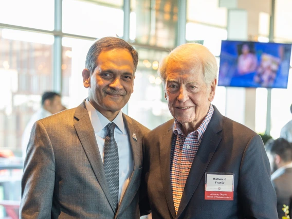 President Garimella and William Franke