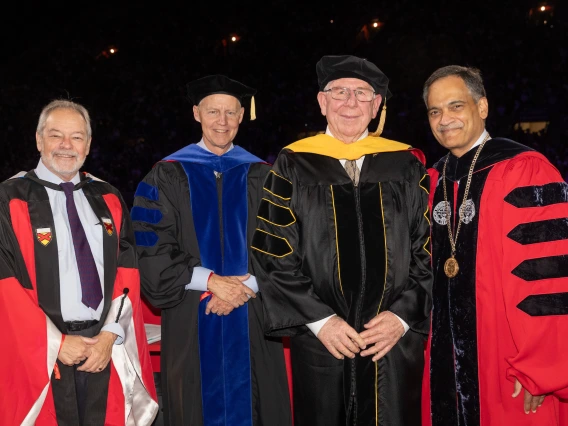 Mark Smith receiving honorary degree