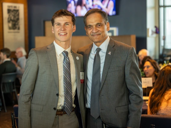 President Garimella and Ryan Sadowsky