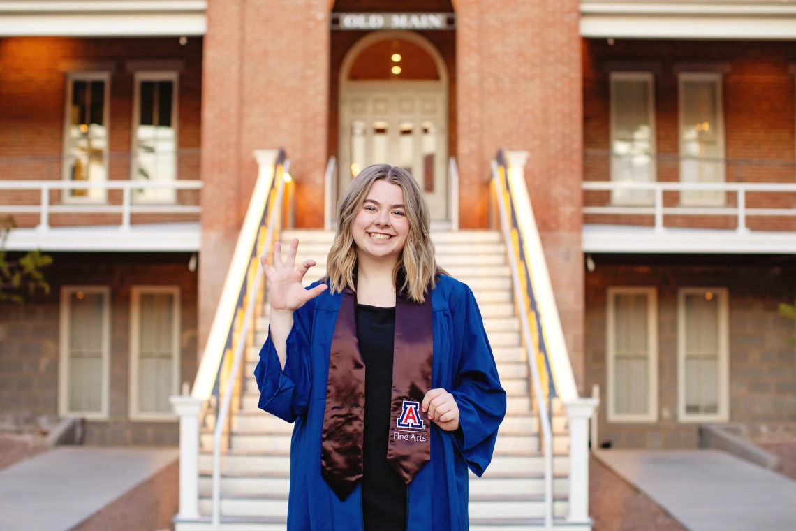 Grad Old Main stairs