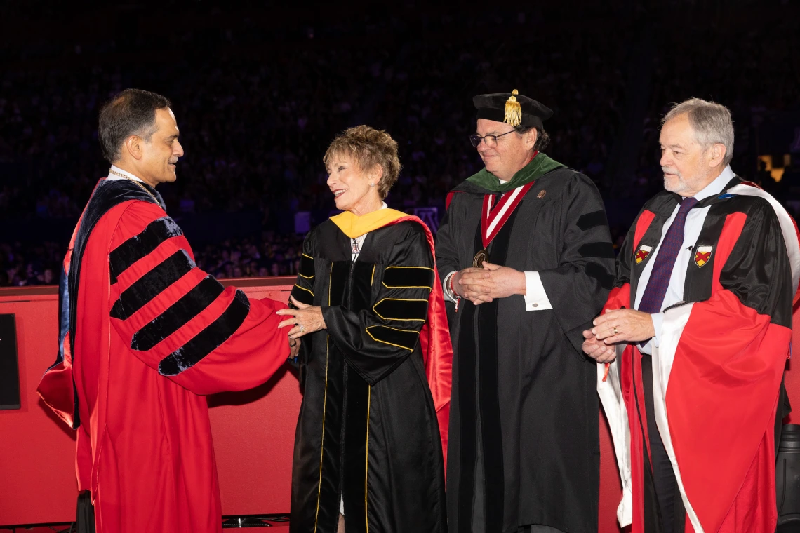 Ginny Clements receiving honorary degree