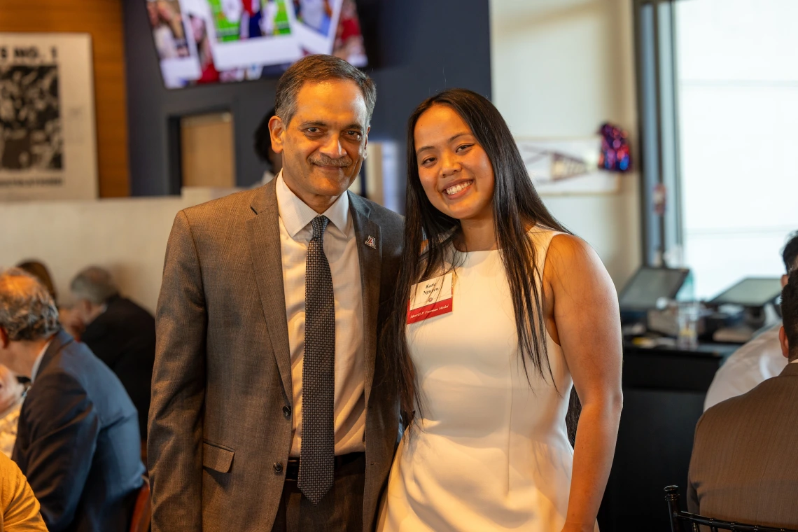 President Garimella and Katie Nguyen