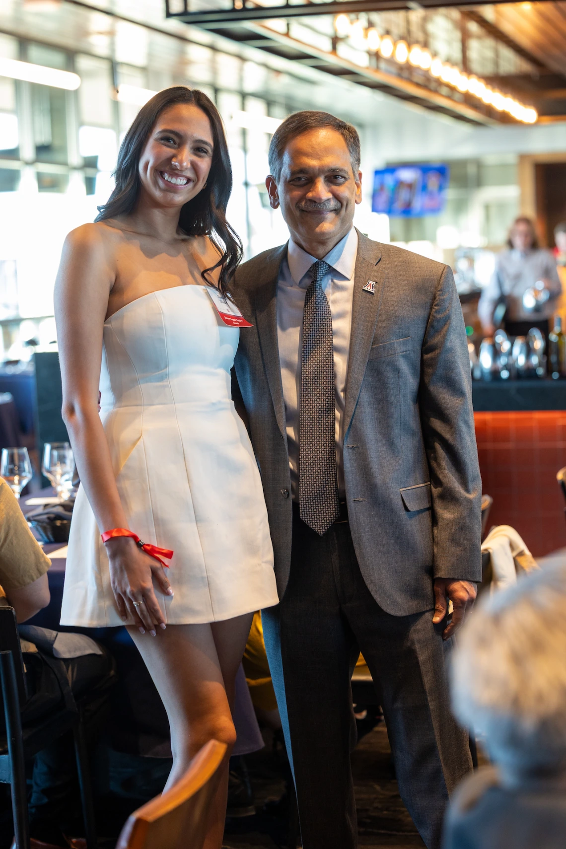 President Garimella and Siena Shedd