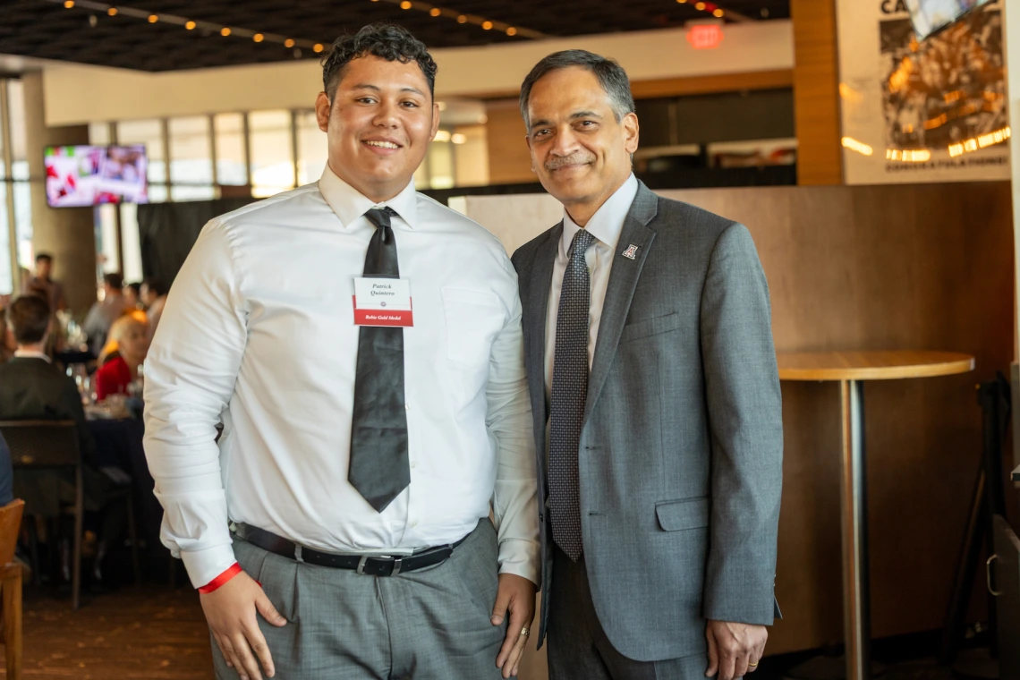 President Garimella and Patric Quintero