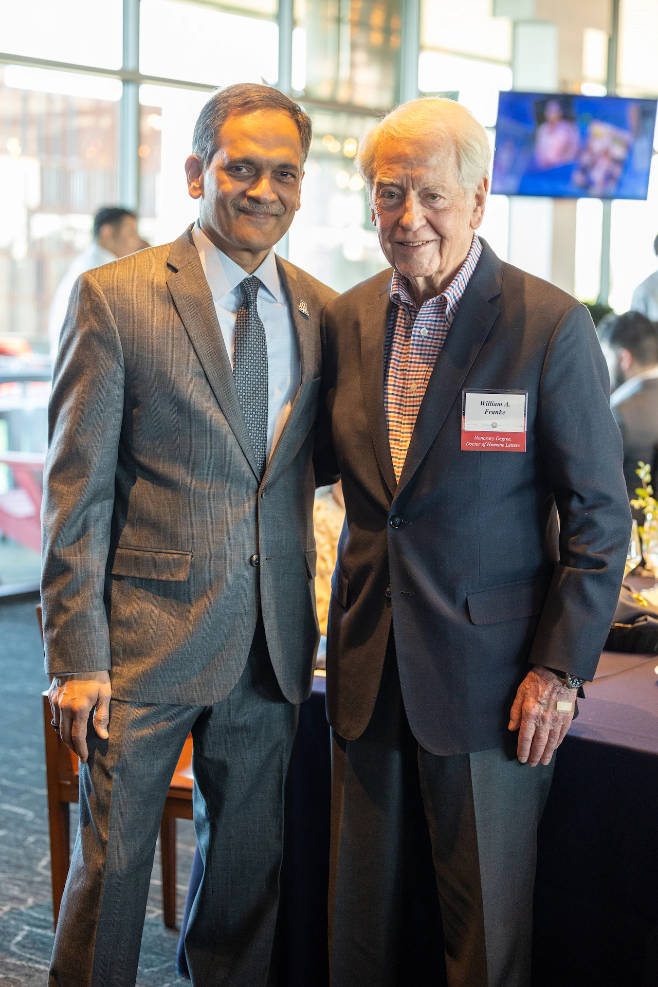 President Garimella and William Franke