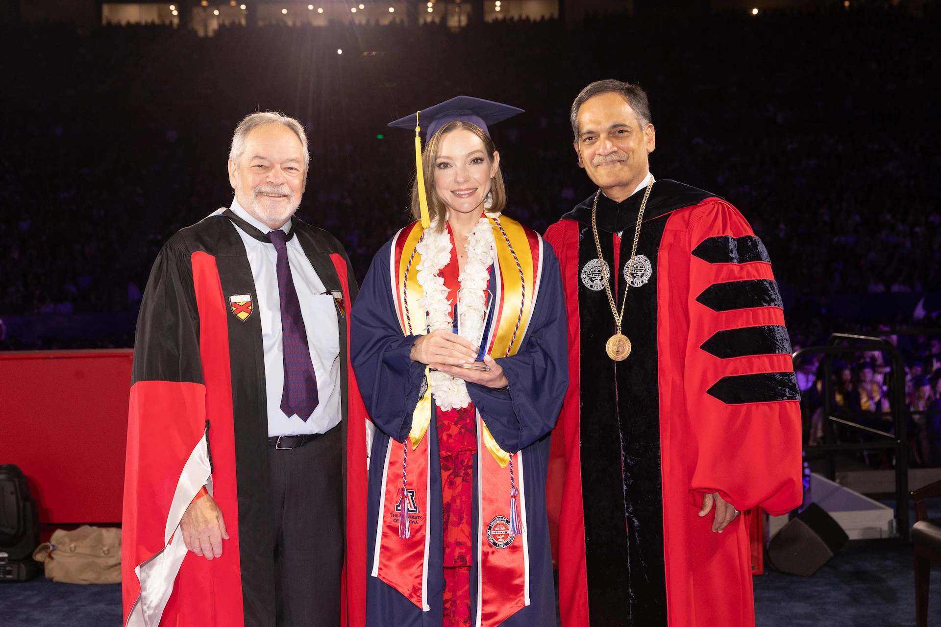 Angela with President Garimella and Provost Marx