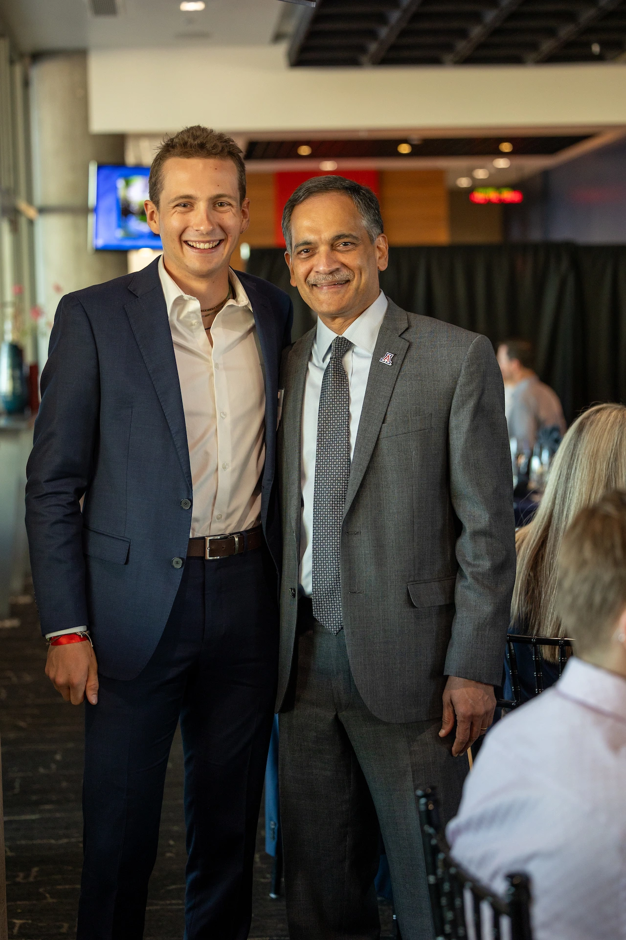 President Garimella and Nathaniel Cross 